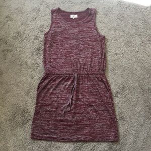 Lou & Grey Cotton Heathered Dress with drawcord